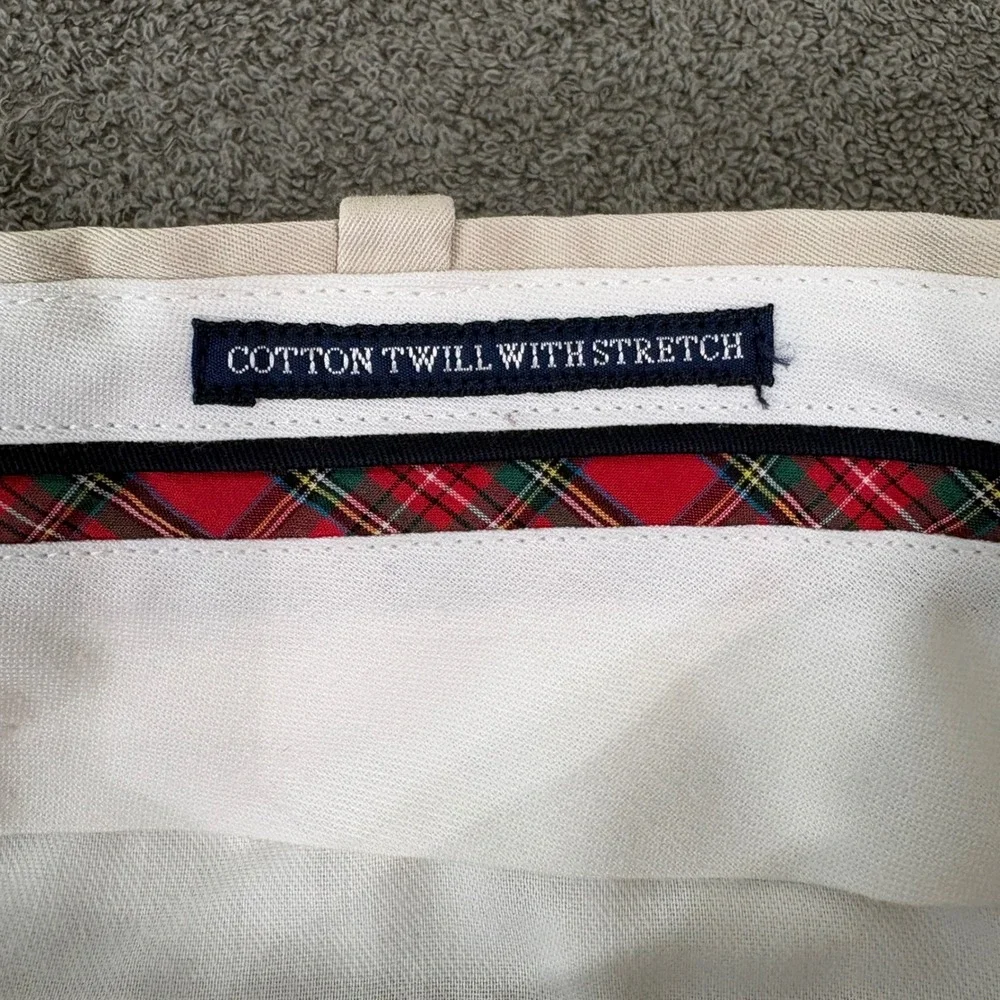 Polo Golf Pants Mens 38x32 Beige Links Fit Chino Cotton Preppy Office Church NEW